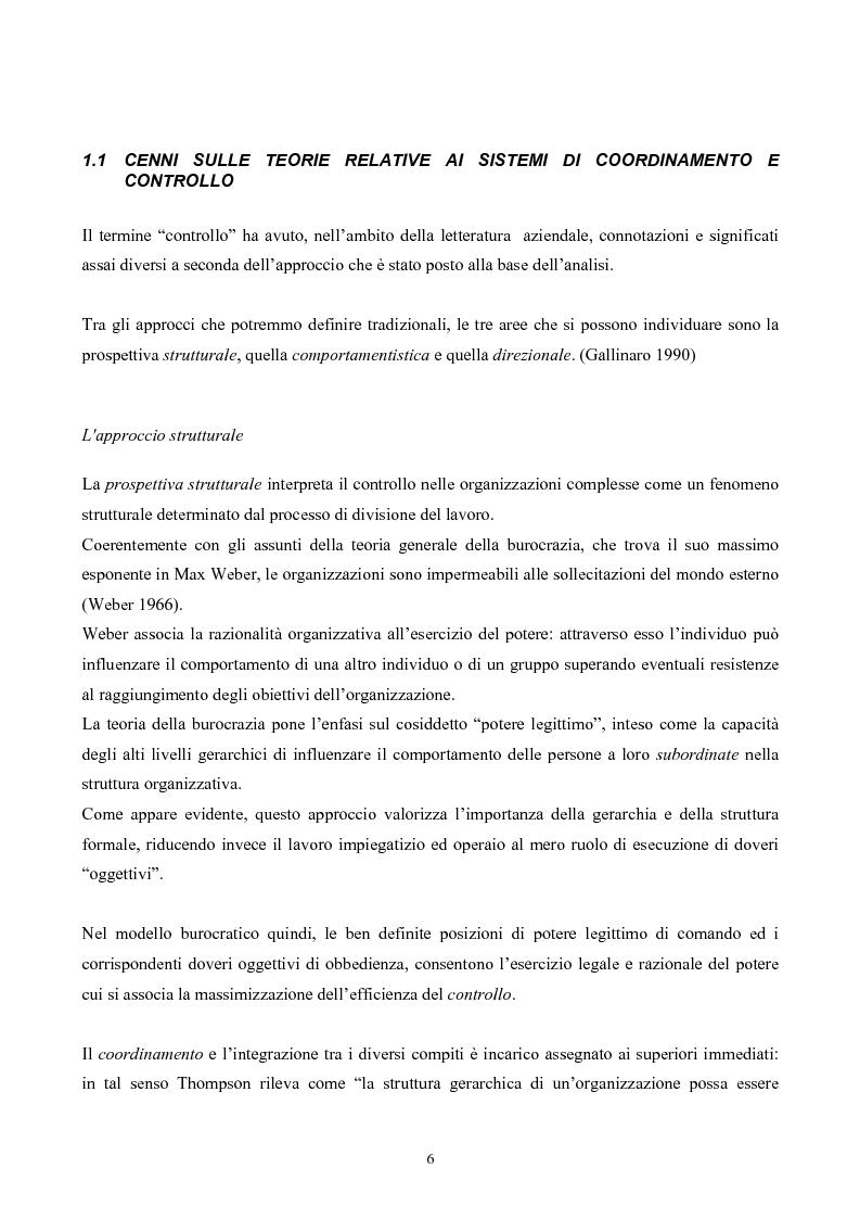 Anteprima della tesi: Sistemi di programmazione e controllo nelle organizzazioni basate su team autoregolati, Pagina 4