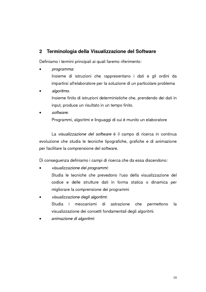 Anteprima della tesi: JLab: un sistema per la creazione di animazioni di algoritmi. Gestione degli algoritmi, Pagina 6
