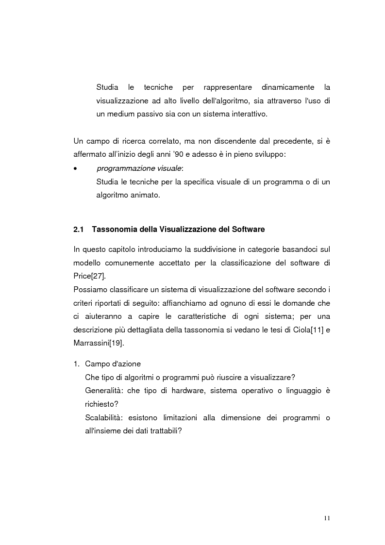 Anteprima della tesi: JLab: un sistema per la creazione di animazioni di algoritmi. Gestione degli algoritmi, Pagina 7