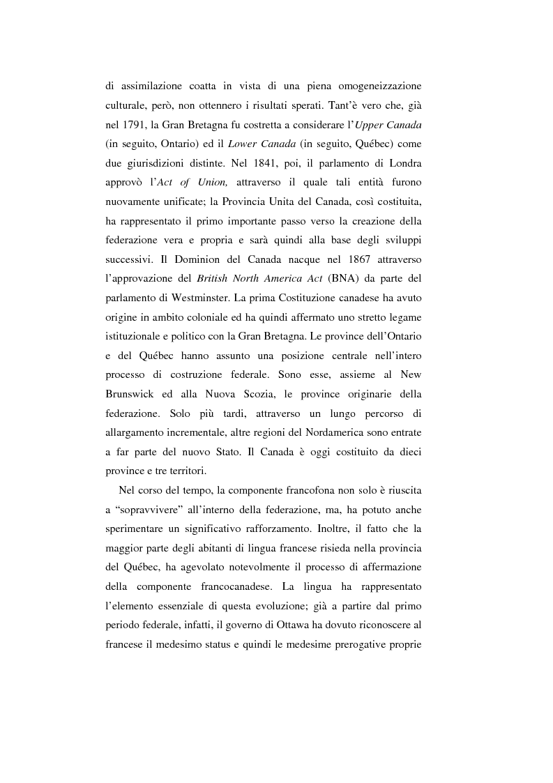 Anteprima della tesi: Il Canada: sistema federale e crisi di statualità, Pagina 2