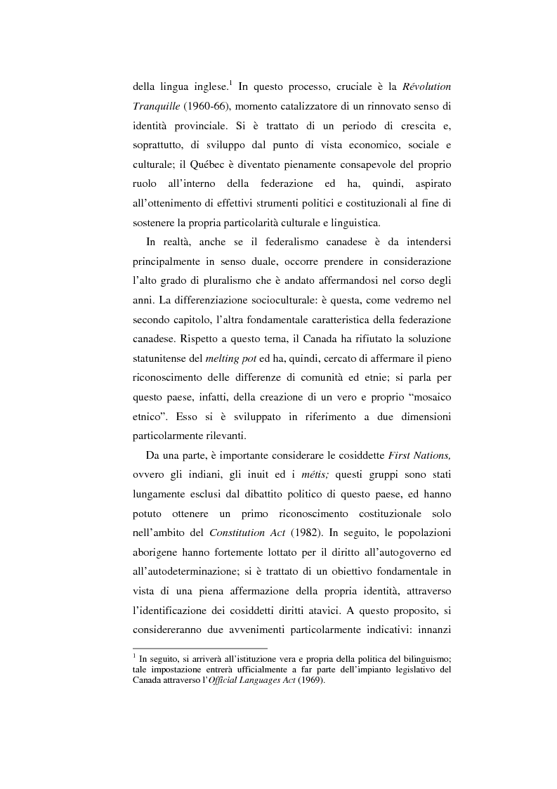 Anteprima della tesi: Il Canada: sistema federale e crisi di statualità, Pagina 3