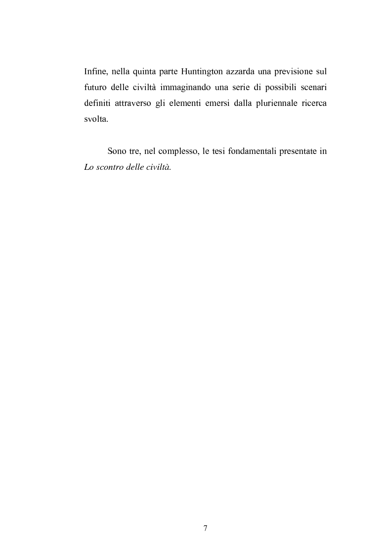 Anteprima della tesi: Il paradigma culturale di Samuel P. Huntington: analisi, critiche e prospettive, Pagina 5