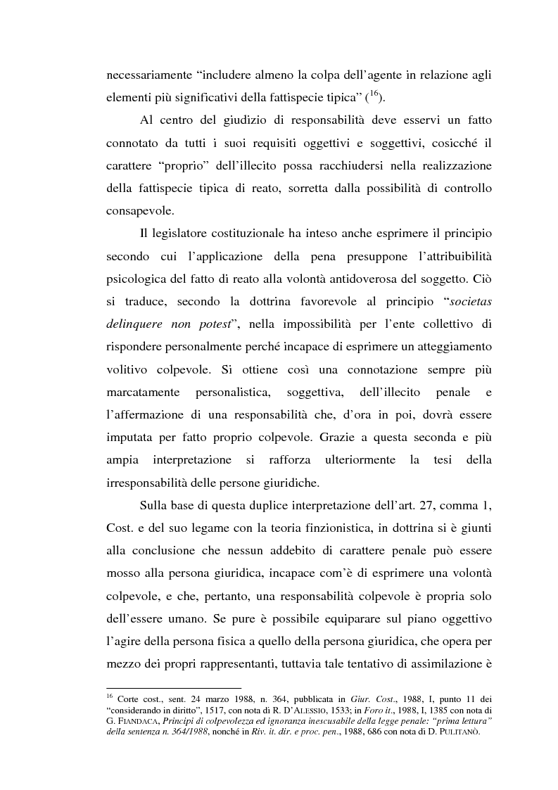 Anteprima della tesi: La responsabilità da reato dell'ente collettivo, Pagina 12
