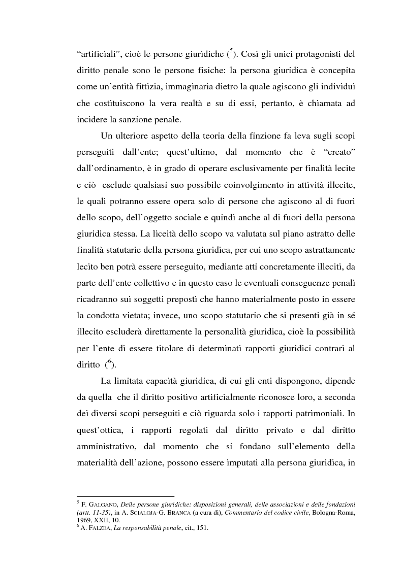Anteprima della tesi: La responsabilità da reato dell'ente collettivo, Pagina 4