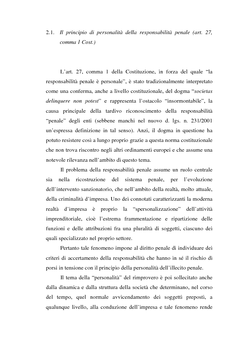 Anteprima della tesi: La responsabilità da reato dell'ente collettivo, Pagina 8