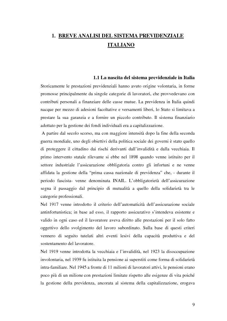Anteprima della tesi: Il terzo pilastro della previdenza: analisi di un decollo mancato, Pagina 4