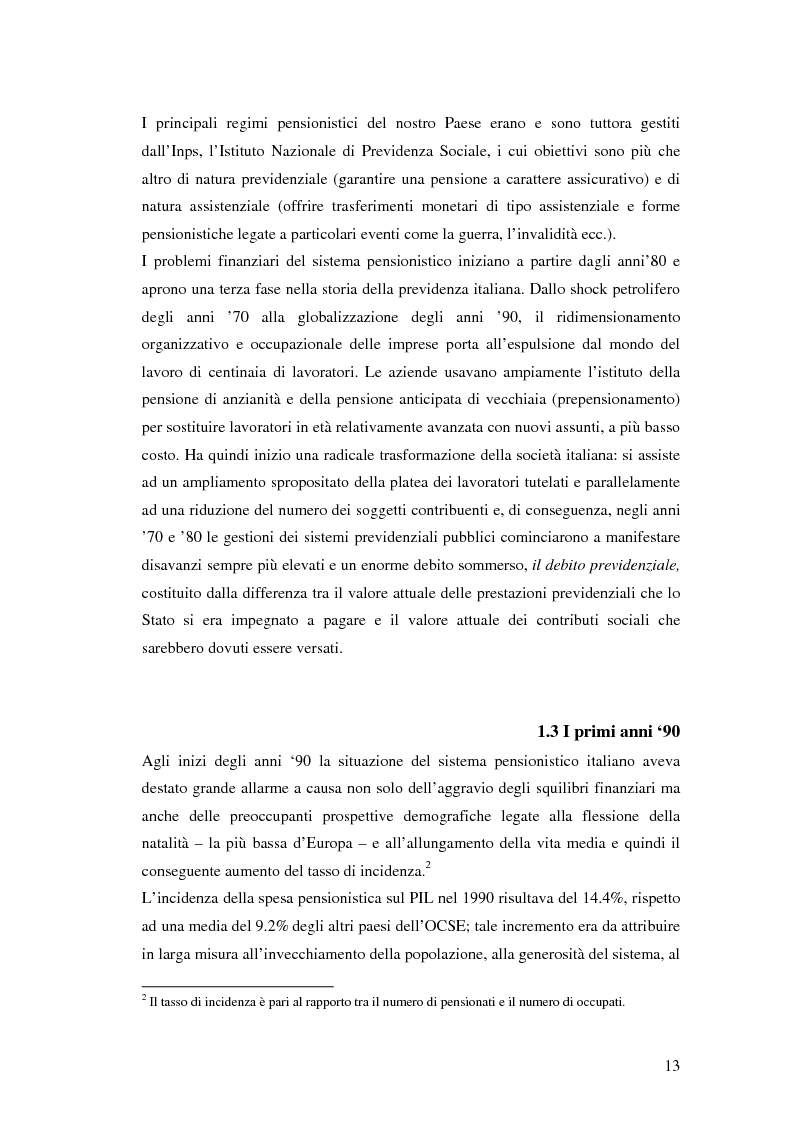 Anteprima della tesi: Il terzo pilastro della previdenza: analisi di un decollo mancato, Pagina 8