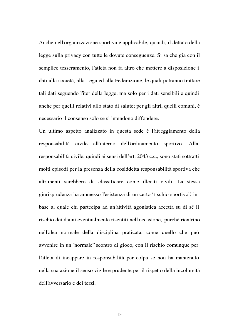 Anteprima della tesi: Lavoro sportivo, Pagina 13