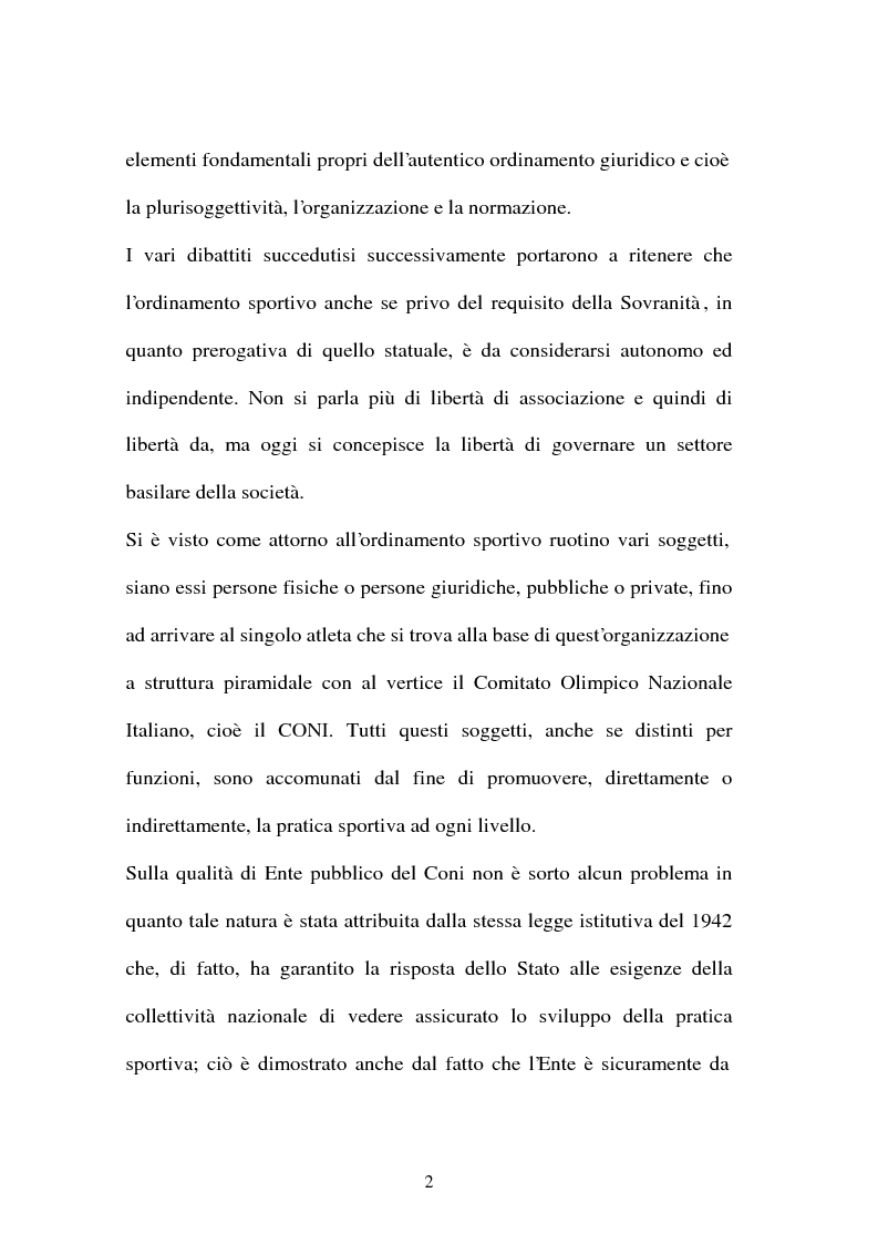 Anteprima della tesi: Lavoro sportivo, Pagina 2