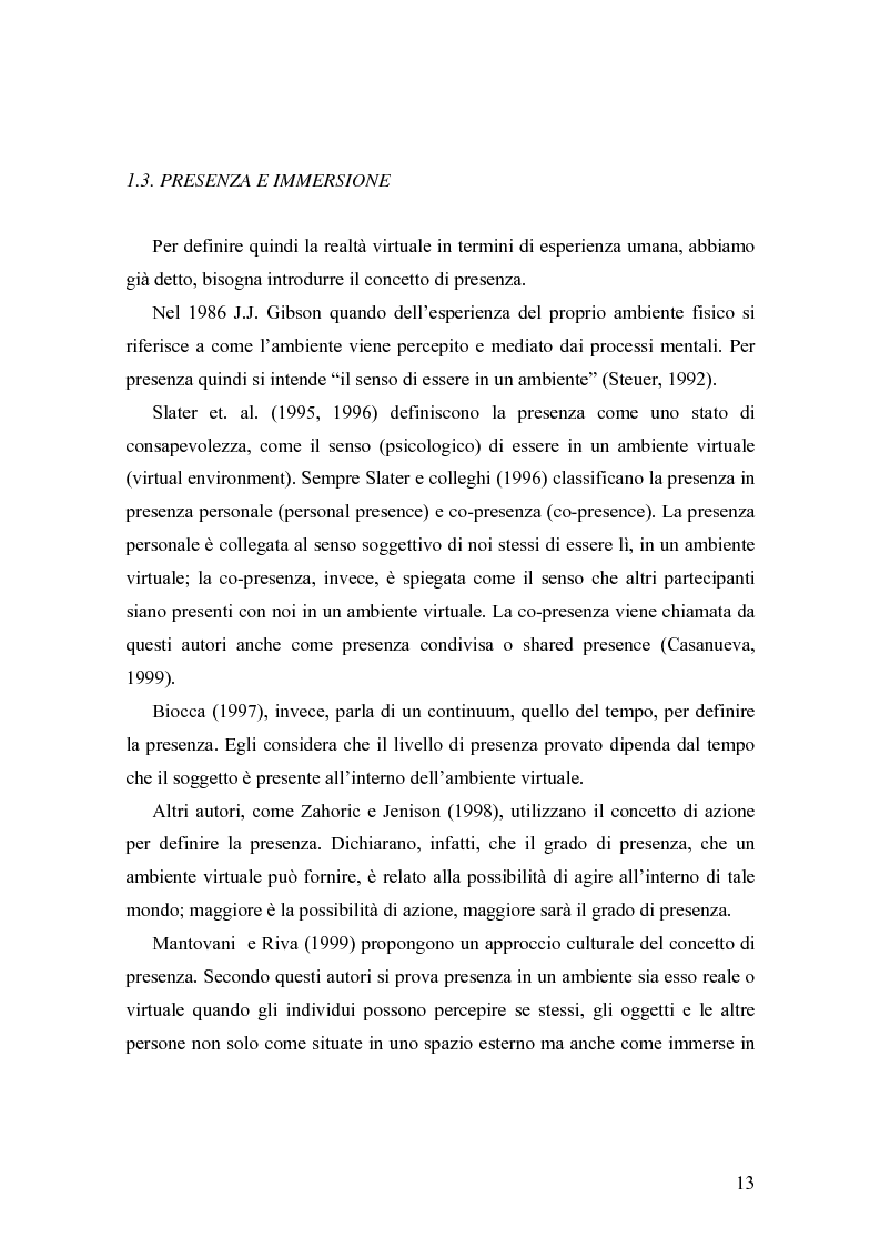 Anteprima della tesi: Analisi comunicative e cooperative in un ambiente virtuale condiviso, Pagina 10
