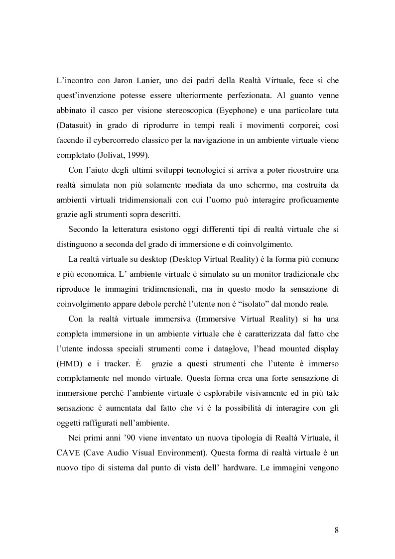 Anteprima della tesi: Analisi comunicative e cooperative in un ambiente virtuale condiviso, Pagina 5