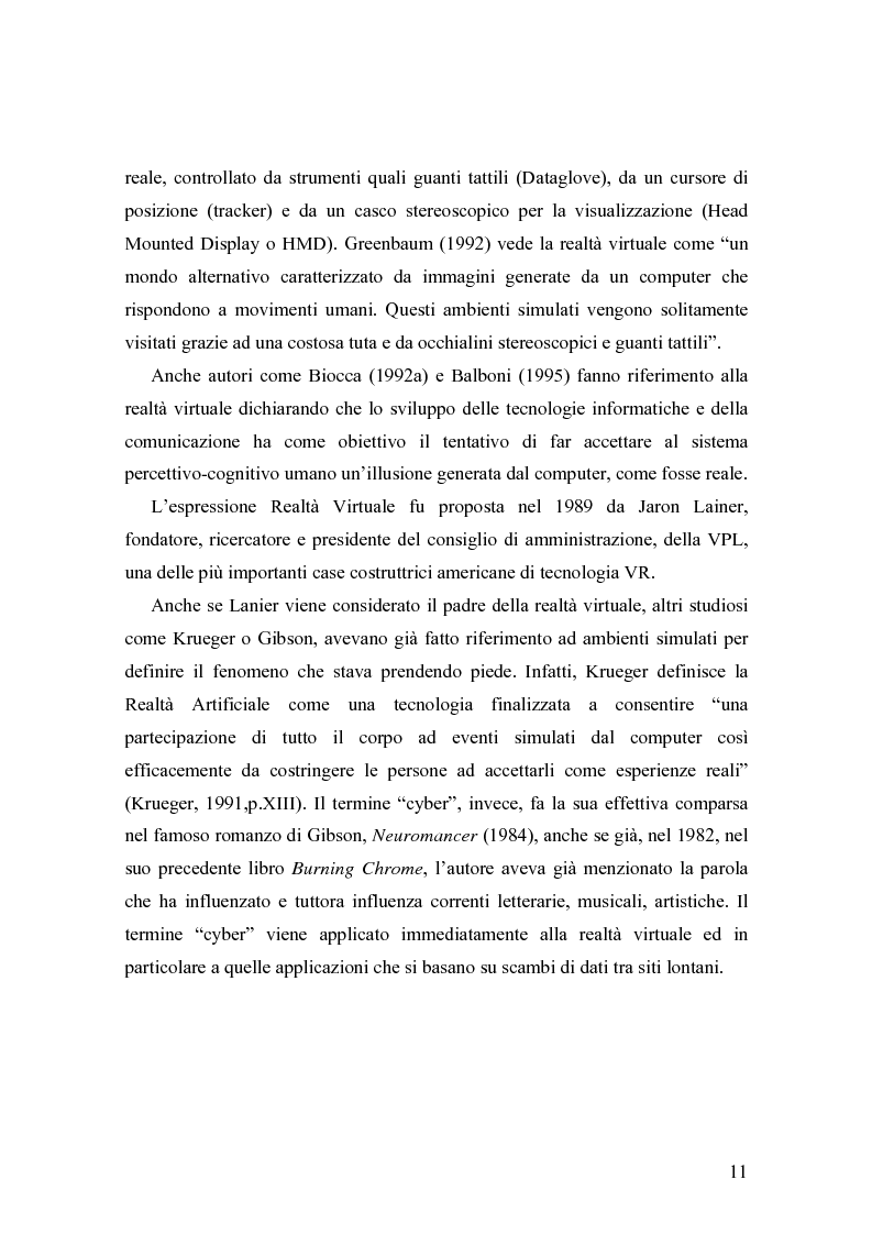 Anteprima della tesi: Analisi comunicative e cooperative in un ambiente virtuale condiviso, Pagina 8
