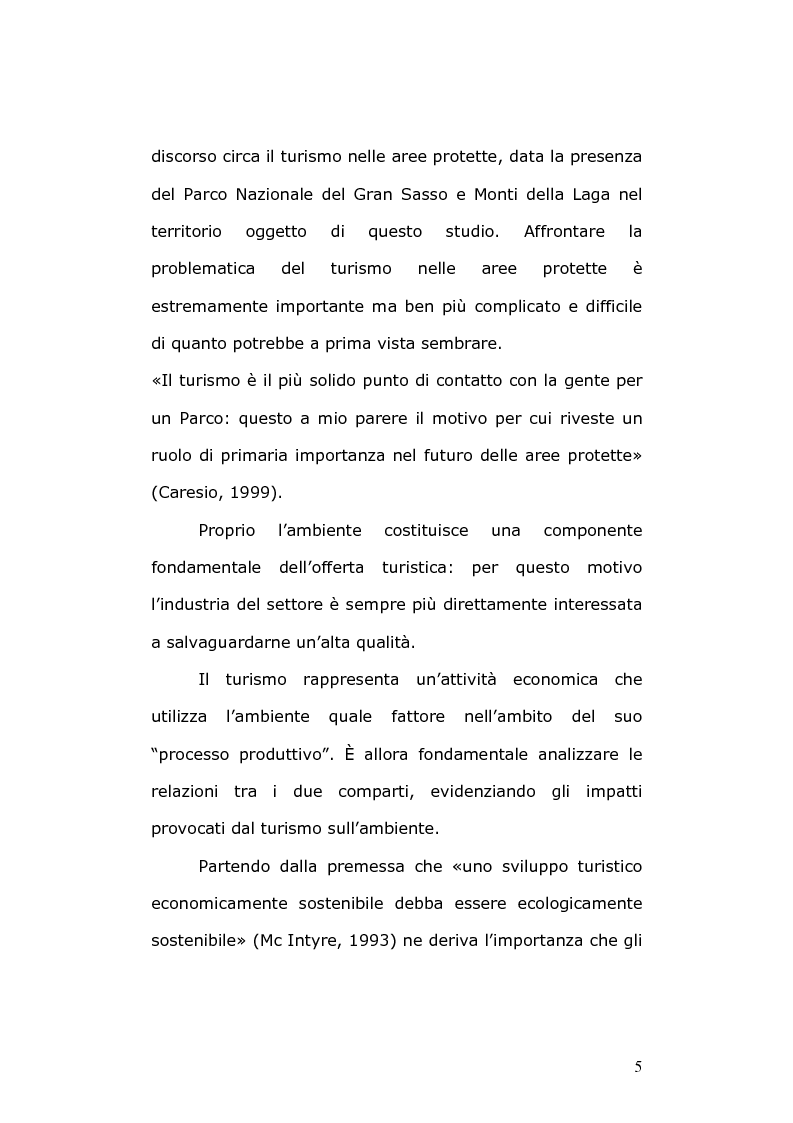 Anteprima della tesi: Un modello di sviluppo ecocompatibile: il progetto ''Banca dati Vestina'', Pagina 3