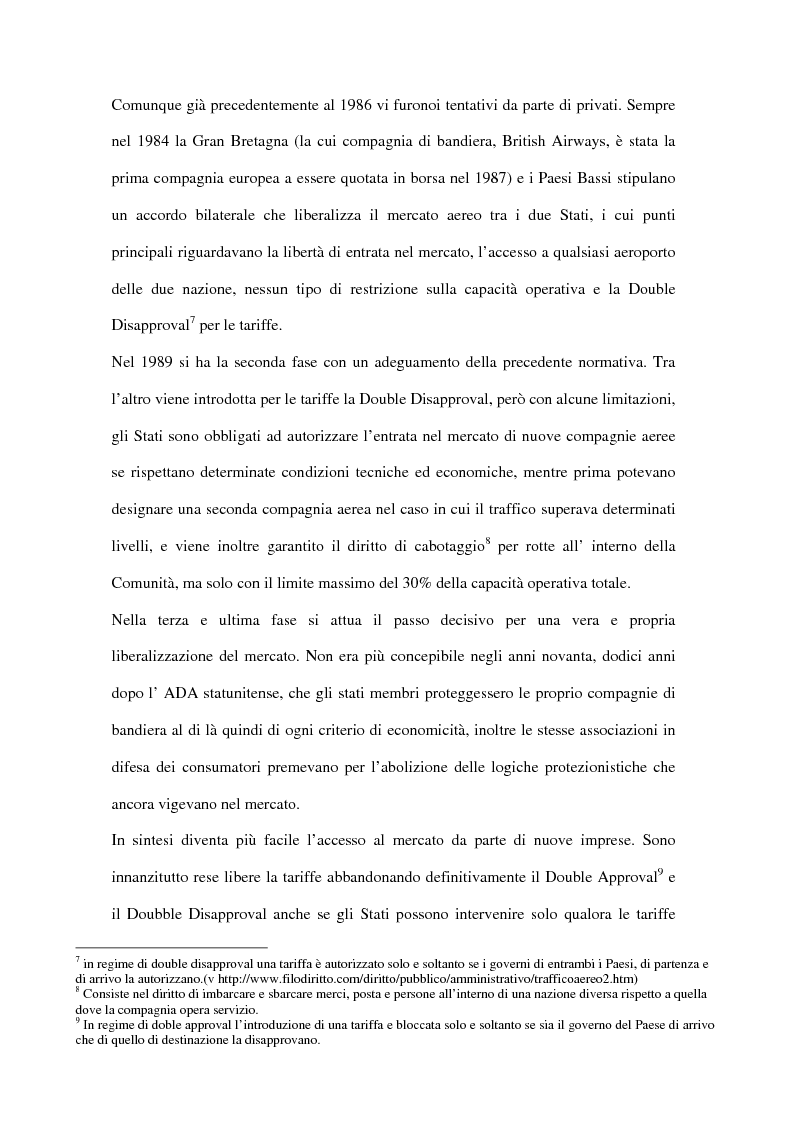 Anteprima della tesi: Trasporto aereo dopo l'11/09: evoluzione della domanda e principali effetti sulle compagnie di linea, Pagina 5
