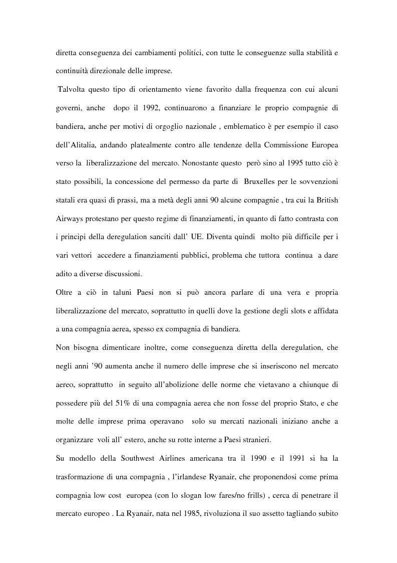 Anteprima della tesi: Trasporto aereo dopo l'11/09: evoluzione della domanda e principali effetti sulle compagnie di linea, Pagina 7