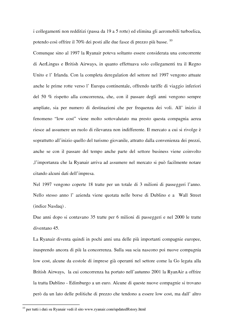 Anteprima della tesi: Trasporto aereo dopo l'11/09: evoluzione della domanda e principali effetti sulle compagnie di linea, Pagina 8