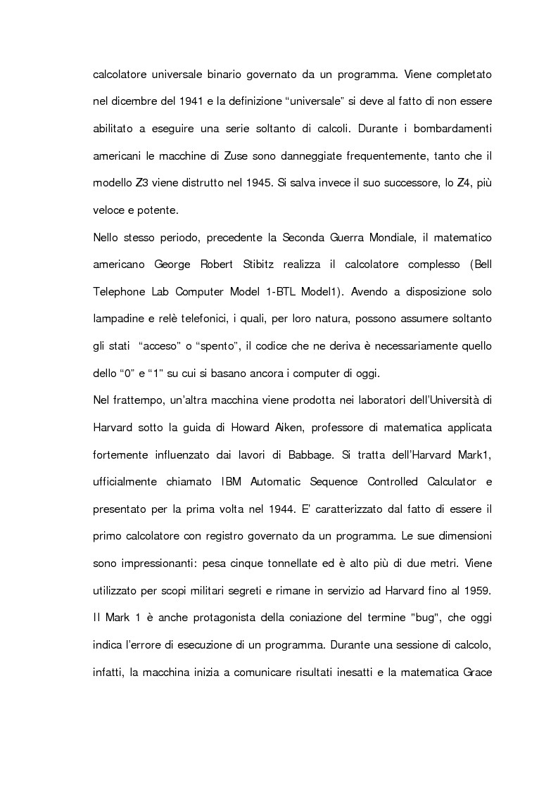 Anteprima della tesi: L'informatica esposta al museo: analisi e prospettive, Pagina 12