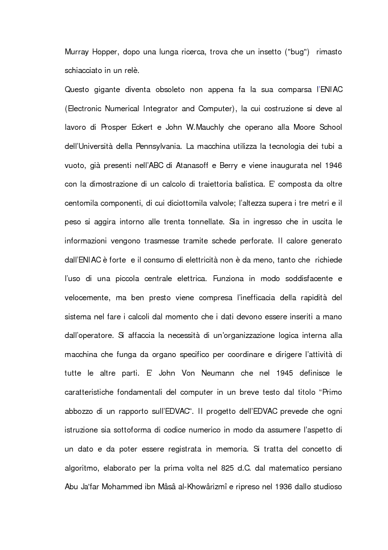 Anteprima della tesi: L'informatica esposta al museo: analisi e prospettive, Pagina 13