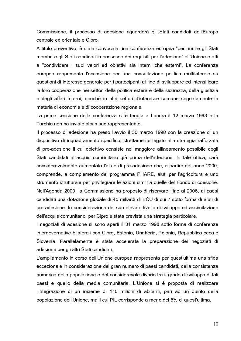 Anteprima della tesi: Cooperazione economica e ambientale dell'Unione europea con paesi del sud del Mediterraneo, Pagina 8
