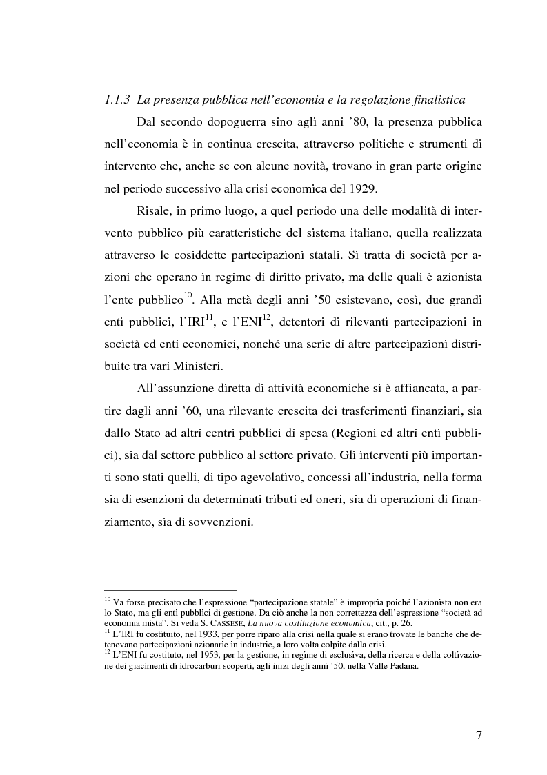 Anteprima della tesi: Le autorità di regolazione dei servizi di pubblica utilità: energia elettrica e gas, Pagina 5