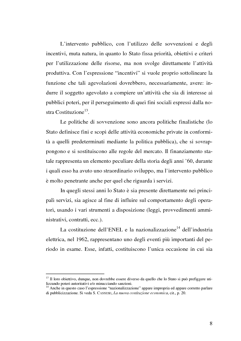 Anteprima della tesi: Le autorità di regolazione dei servizi di pubblica utilità: energia elettrica e gas, Pagina 6