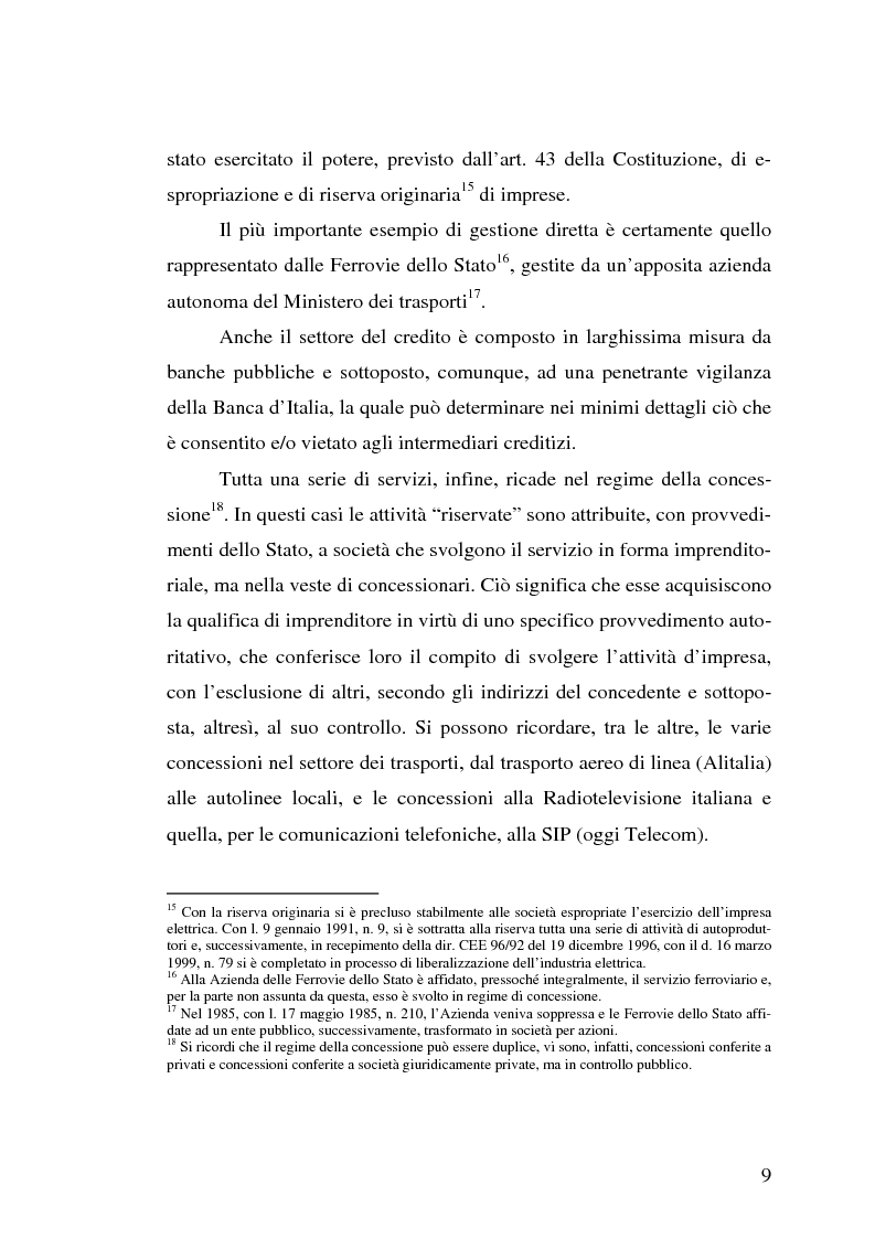 Anteprima della tesi: Le autorità di regolazione dei servizi di pubblica utilità: energia elettrica e gas, Pagina 7