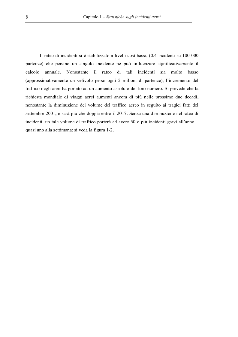 Anteprima della tesi: Sicurezza del volo – Impatto al suolo di un velivolo in regime di volo controllato (Cfit): analisi e prevenzione, Pagina 8