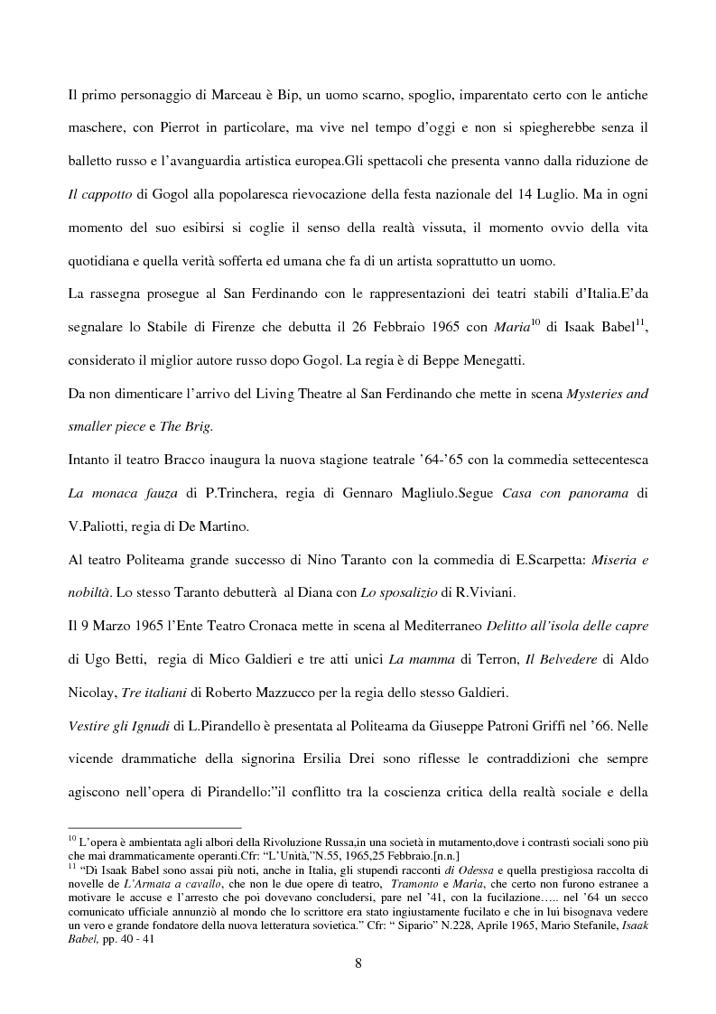 Anteprima della tesi: La sperimentazione teatrale a Napoli dal 1965 al 1975, Pagina 7