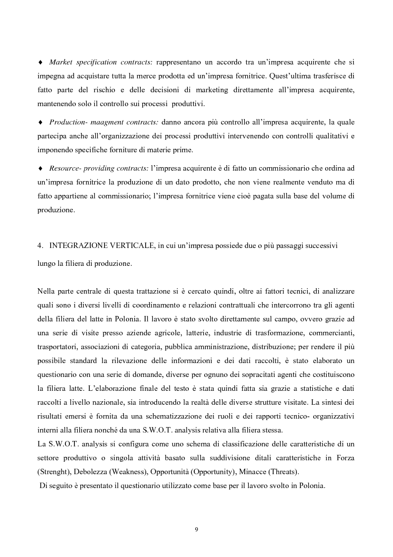 Anteprima della tesi: L'ingresso della Polonia nell'Ue: conseguenze per la filiera del latte, Pagina 7