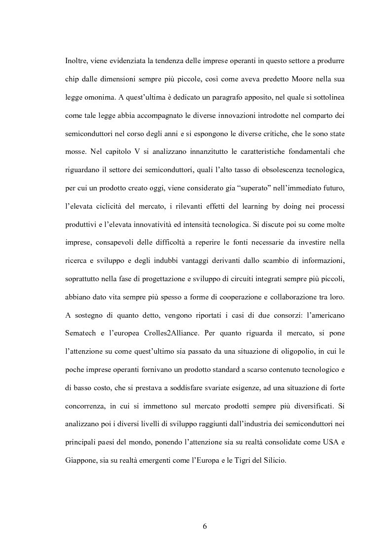 Anteprima della tesi: L'industria dei semiconduttori nell'ambito dell'evoluzione dell'Ict: problematiche e prospettive, Pagina 6