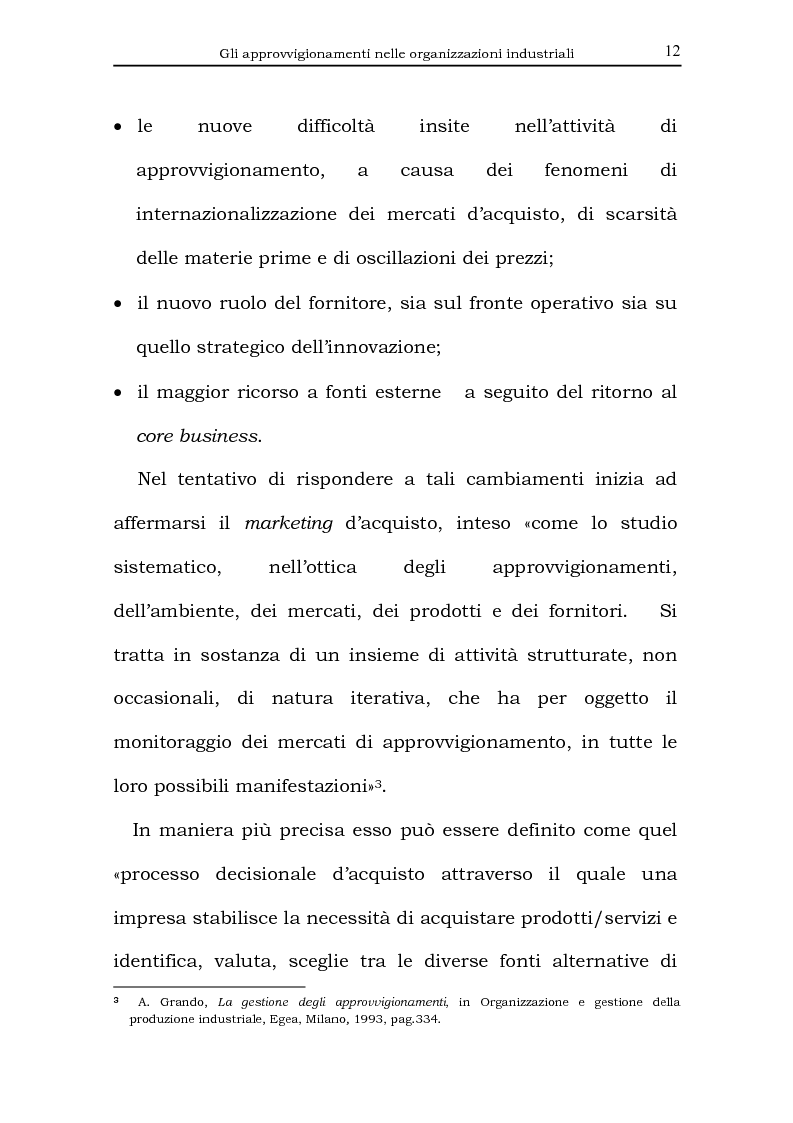 Anteprima della tesi: Il processo di acquisto delle imprese industriali nella logica virtuale. Il caso Nylstar, Pagina 12