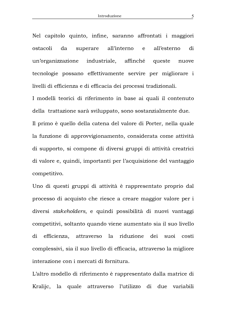 Anteprima della tesi: Il processo di acquisto delle imprese industriali nella logica virtuale. Il caso Nylstar, Pagina 5