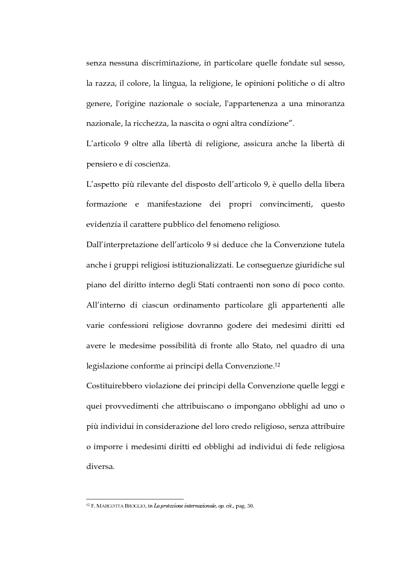 Anteprima della tesi: La sentenza della Corte Europea dei diritti dell'uomo Refah Partisi contro Turchia - Aspetti della libertà di religione in Turchia, Pagina 8