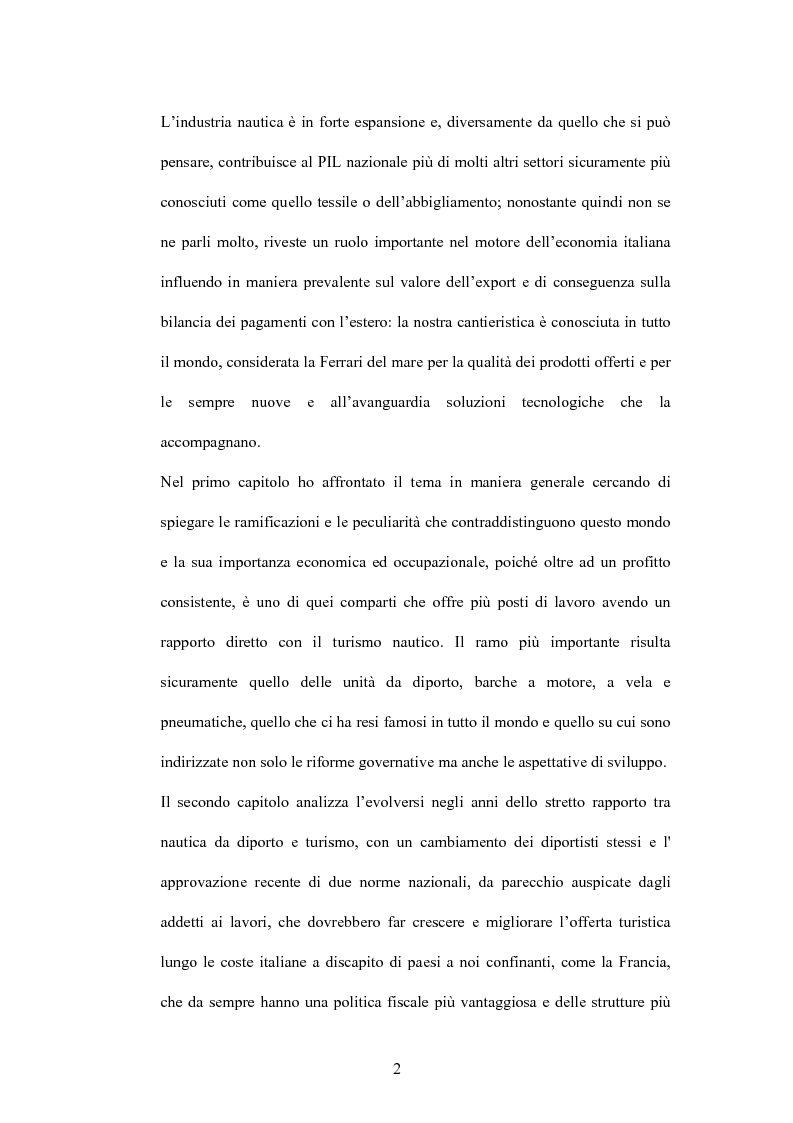Anteprima della tesi: L'industria nautica nell'economia italiana - Il comparto velico e l'America's Cup, Pagina 2