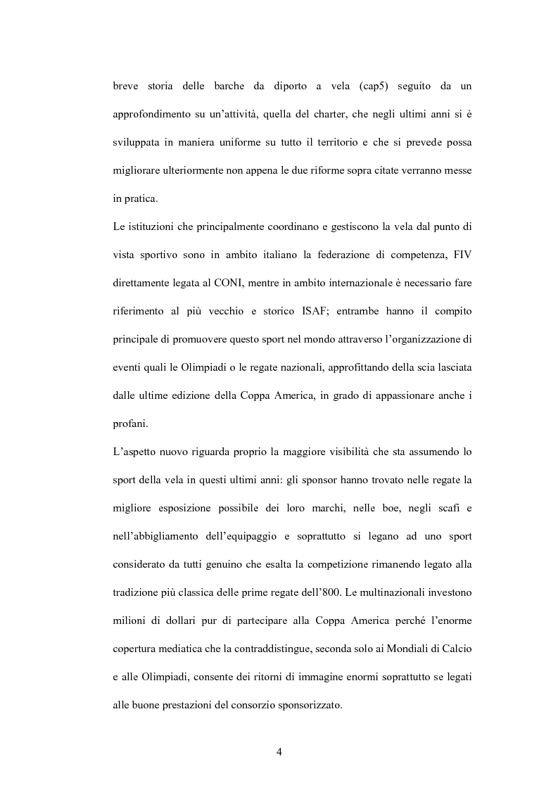 Anteprima della tesi: L'industria nautica nell'economia italiana - Il comparto velico e l'America's Cup, Pagina 4