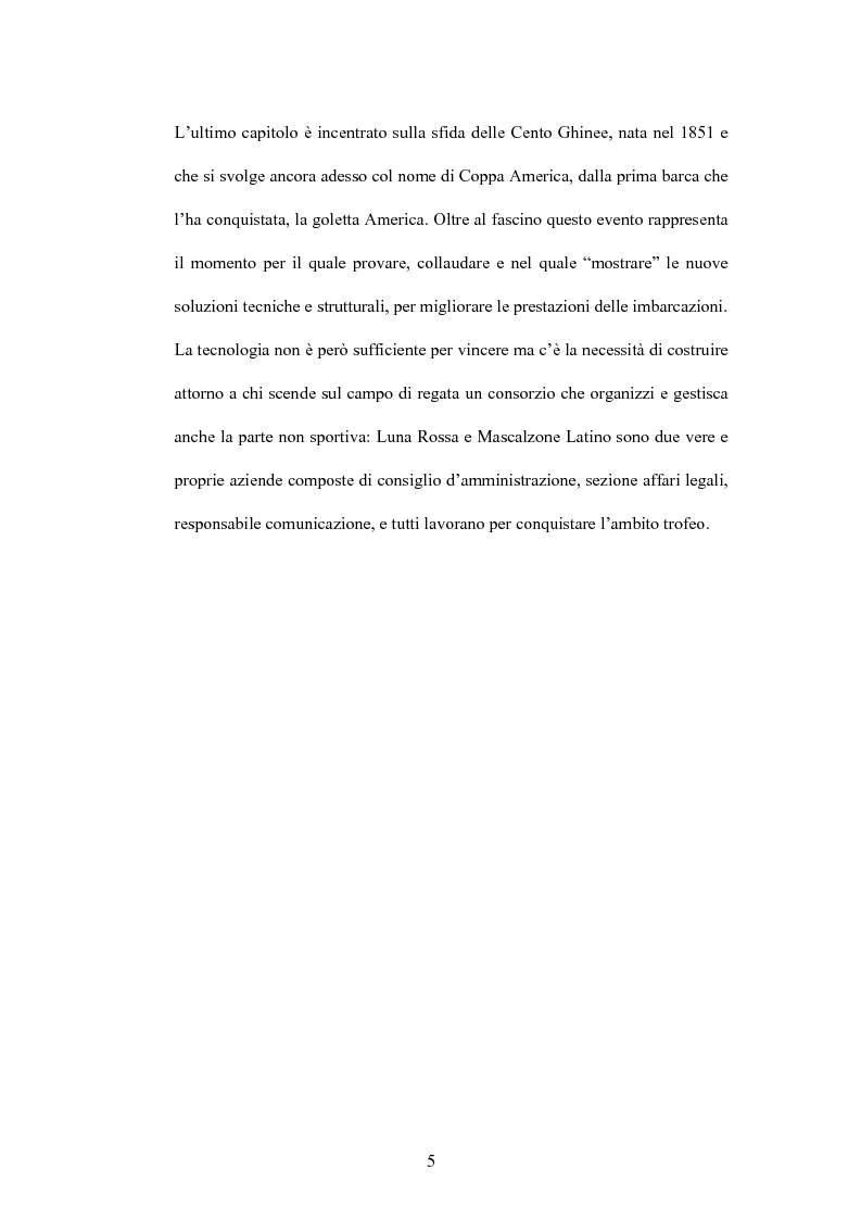 Anteprima della tesi: L'industria nautica nell'economia italiana - Il comparto velico e l'America's Cup, Pagina 5