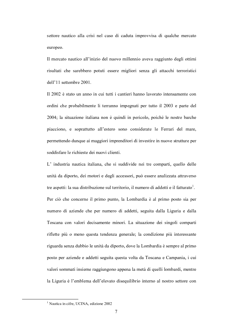 Anteprima della tesi: L'industria nautica nell'economia italiana - Il comparto velico e l'America's Cup, Pagina 7