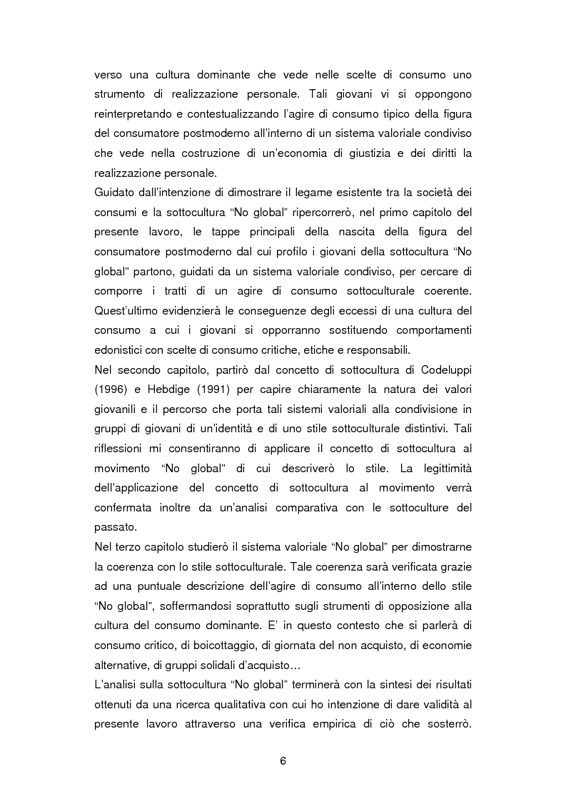 Anteprima della tesi: La critica ai consumi: la sottocultura No global, Pagina 3