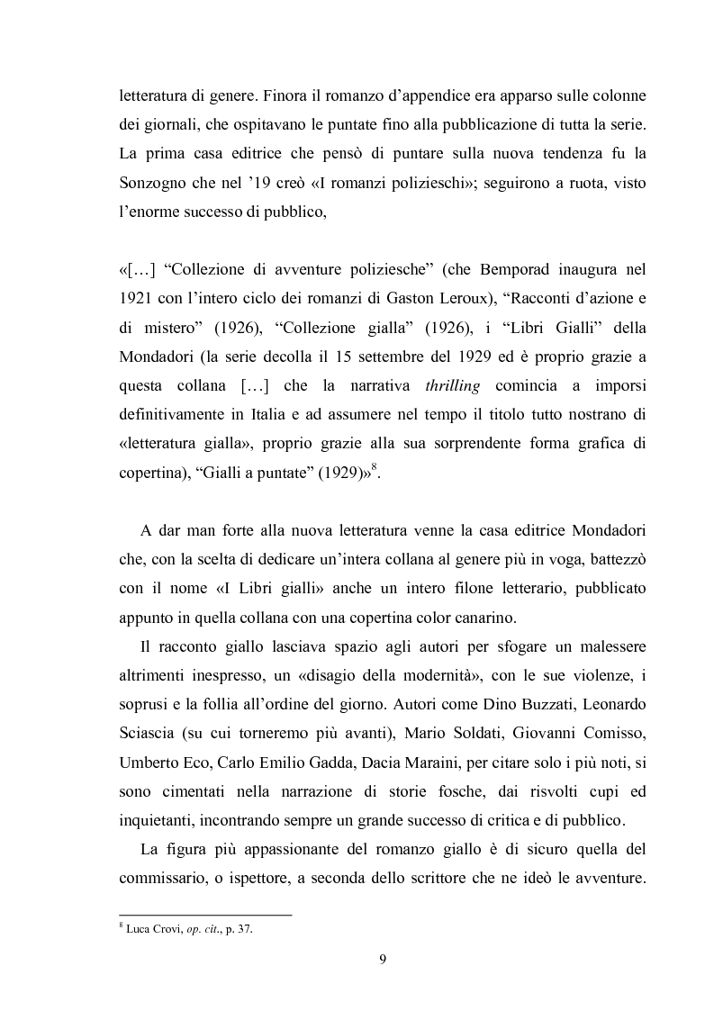 Anteprima della tesi: Andrea Camilleri e il romanzo giallo, Pagina 8