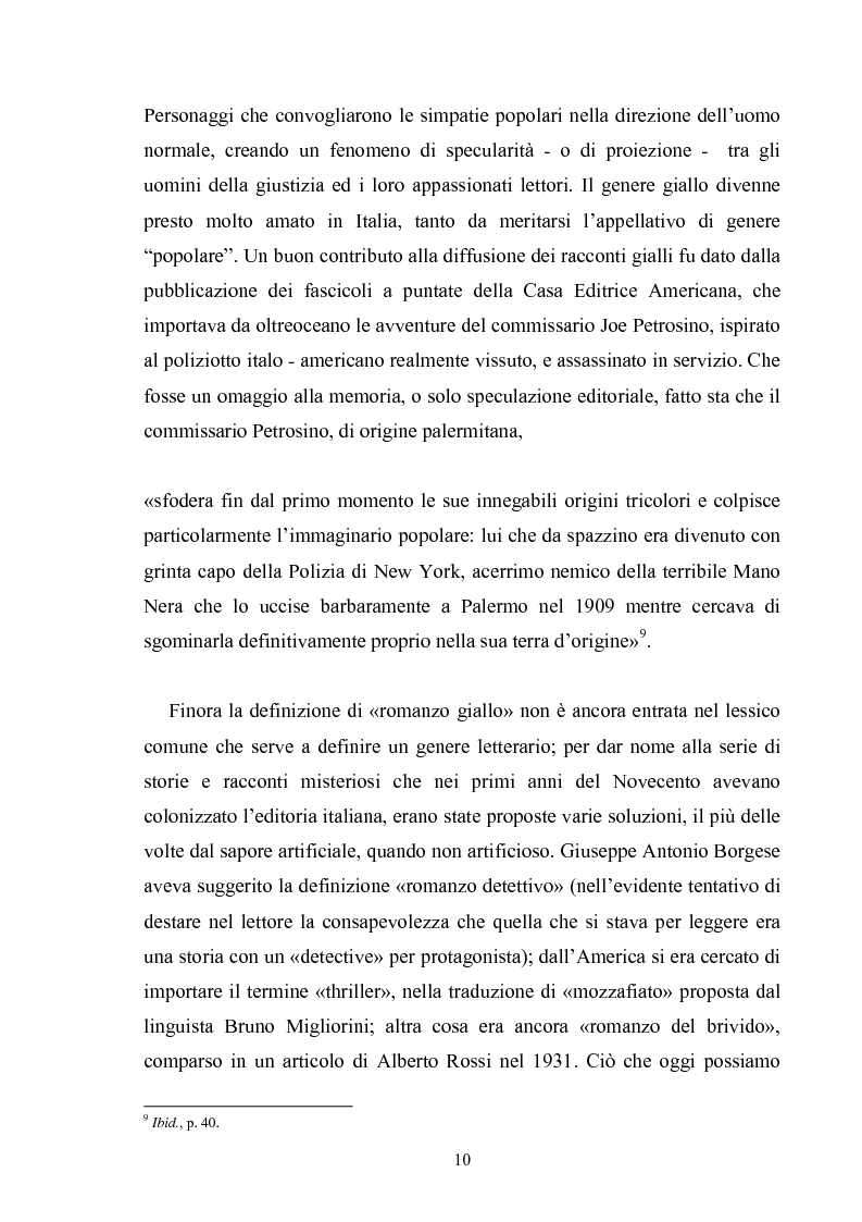 Anteprima della tesi: Andrea Camilleri e il romanzo giallo, Pagina 9