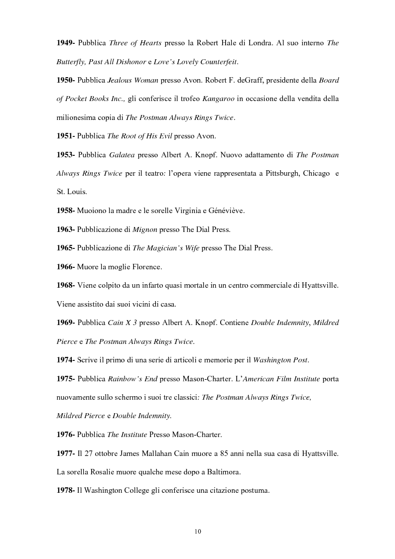 Anteprima della tesi: La narrativa di James Cain, Pagina 10