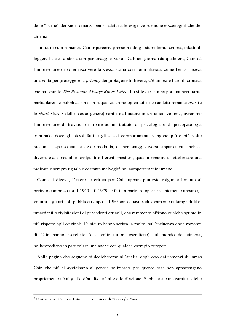 Anteprima della tesi: La narrativa di James Cain, Pagina 3