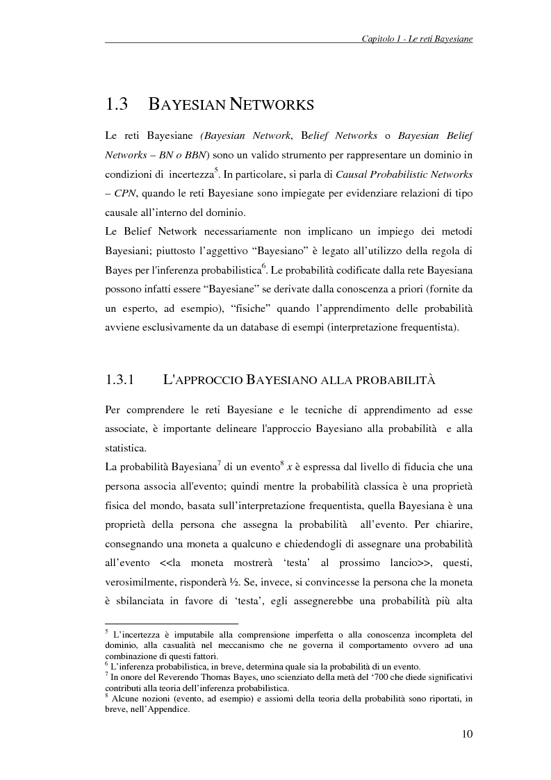 Anteprima della tesi: Reti Bayesiane: un approccio multi-esperto allo structural learning, Pagina 7
