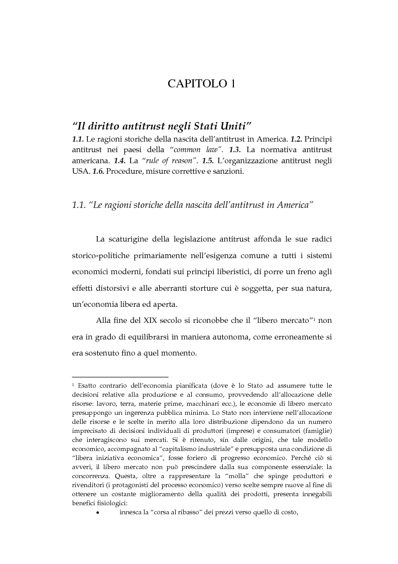 Anteprima della tesi: La tutela della concorrenza negli Stati Uniti: il caso Microsoft, Pagina 5