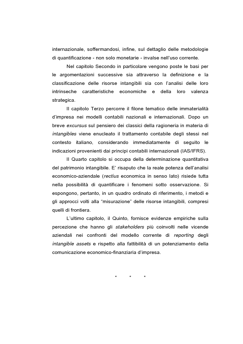 Anteprima della tesi: Le risorse intangibili nella comunicazione economico-finanziaria d'impresa, Pagina 5