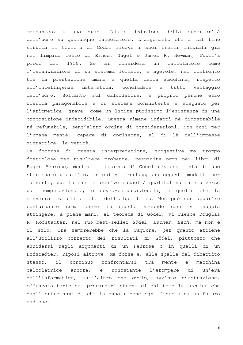 Anteprima della tesi: La proposizione di Godel, Pagina 2