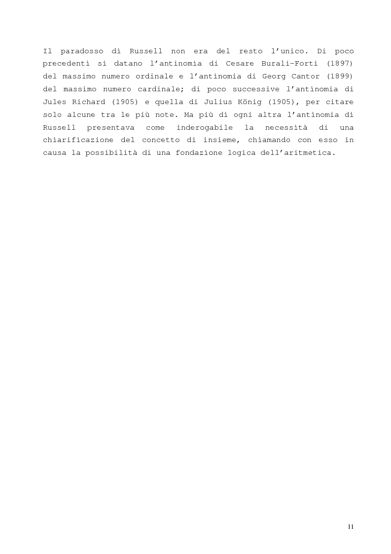 Anteprima della tesi: La proposizione di Godel, Pagina 7