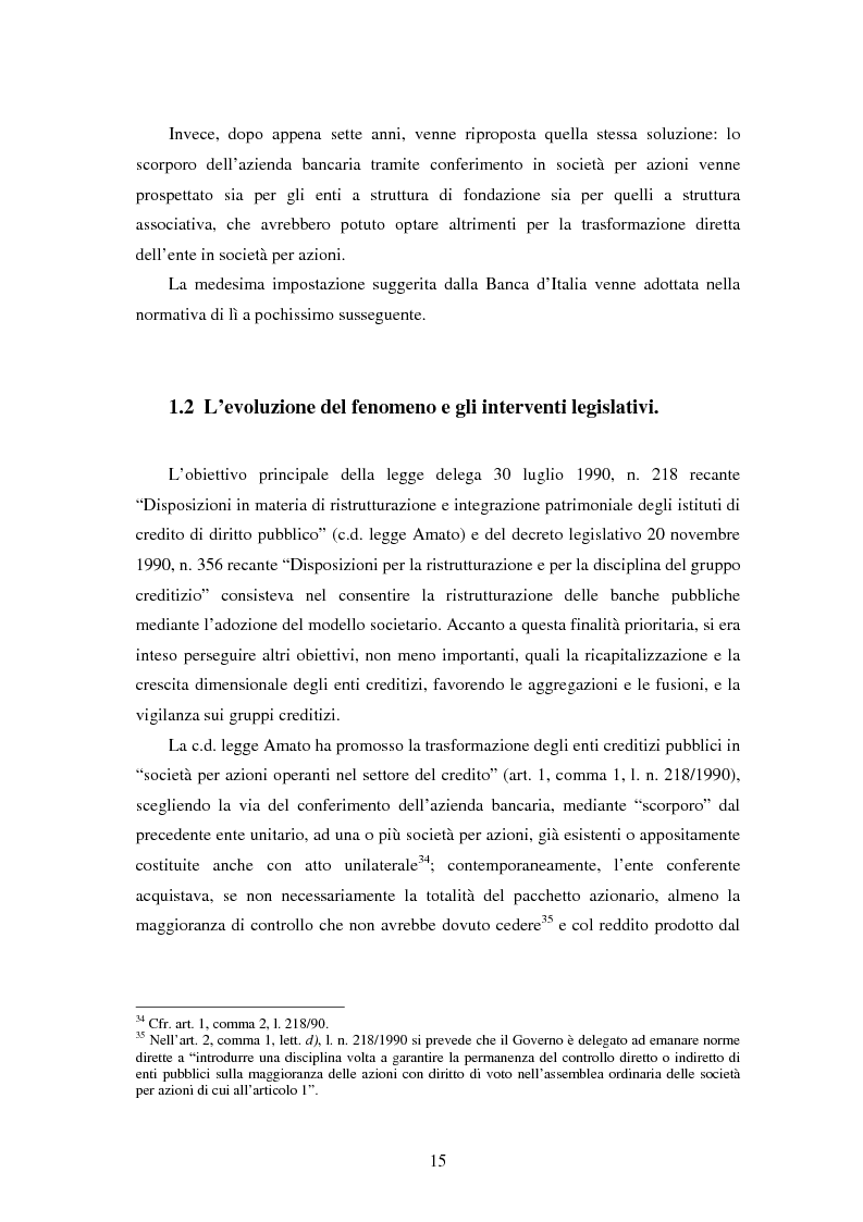 Anteprima della tesi: Natura e funzioni delle fondazioni bancarie, Pagina 10