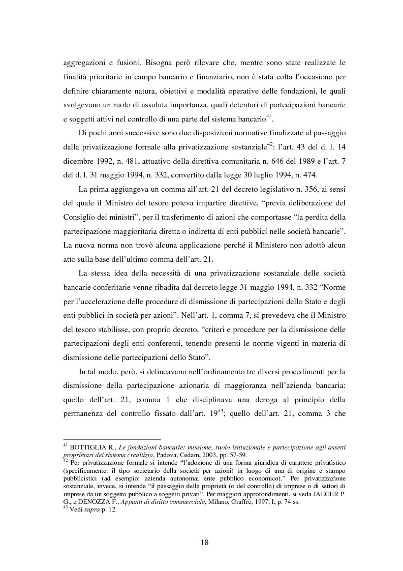 Anteprima della tesi: Natura e funzioni delle fondazioni bancarie, Pagina 13