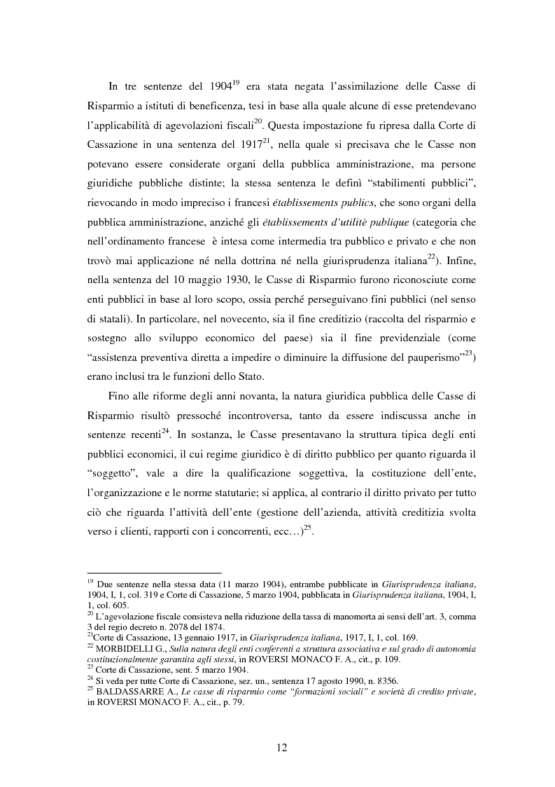 Anteprima della tesi: Natura e funzioni delle fondazioni bancarie, Pagina 7